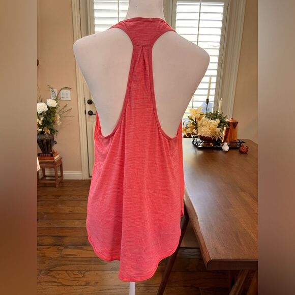 Lululemon Raceback Tank top Warm Coral Pleated Back Lightweight Casual Gym flowy - Picture 4 of 8